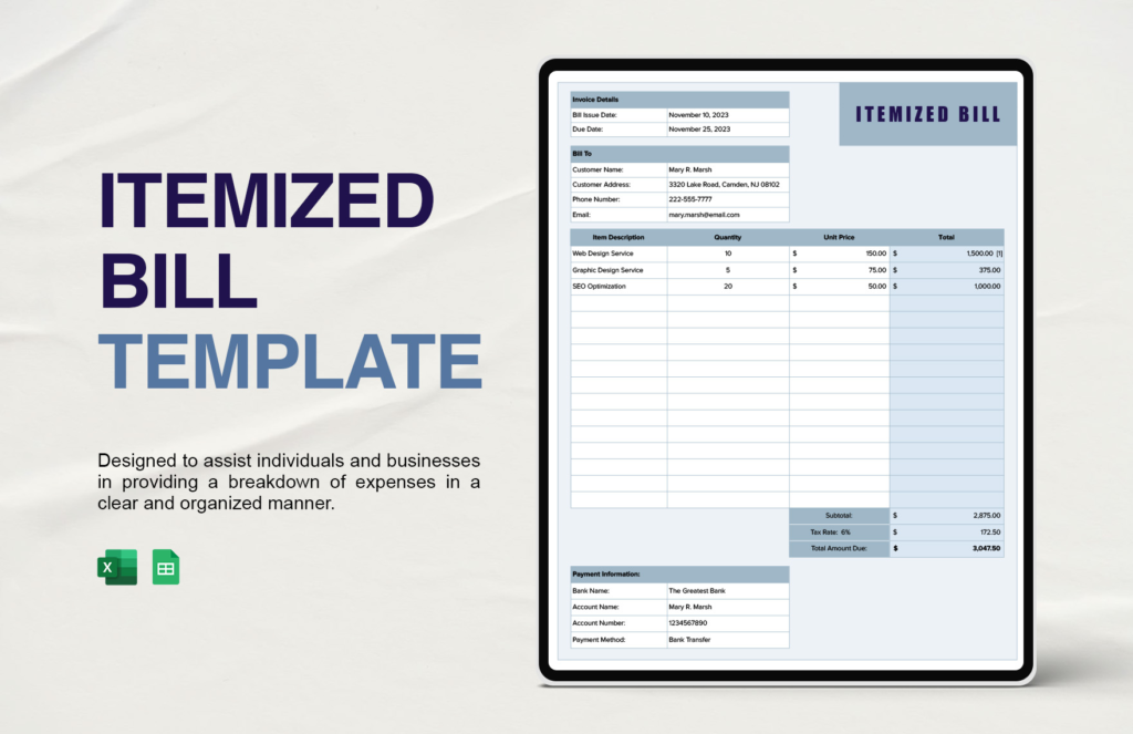 Understanding Itemized Bills: A Comprehensive Guide